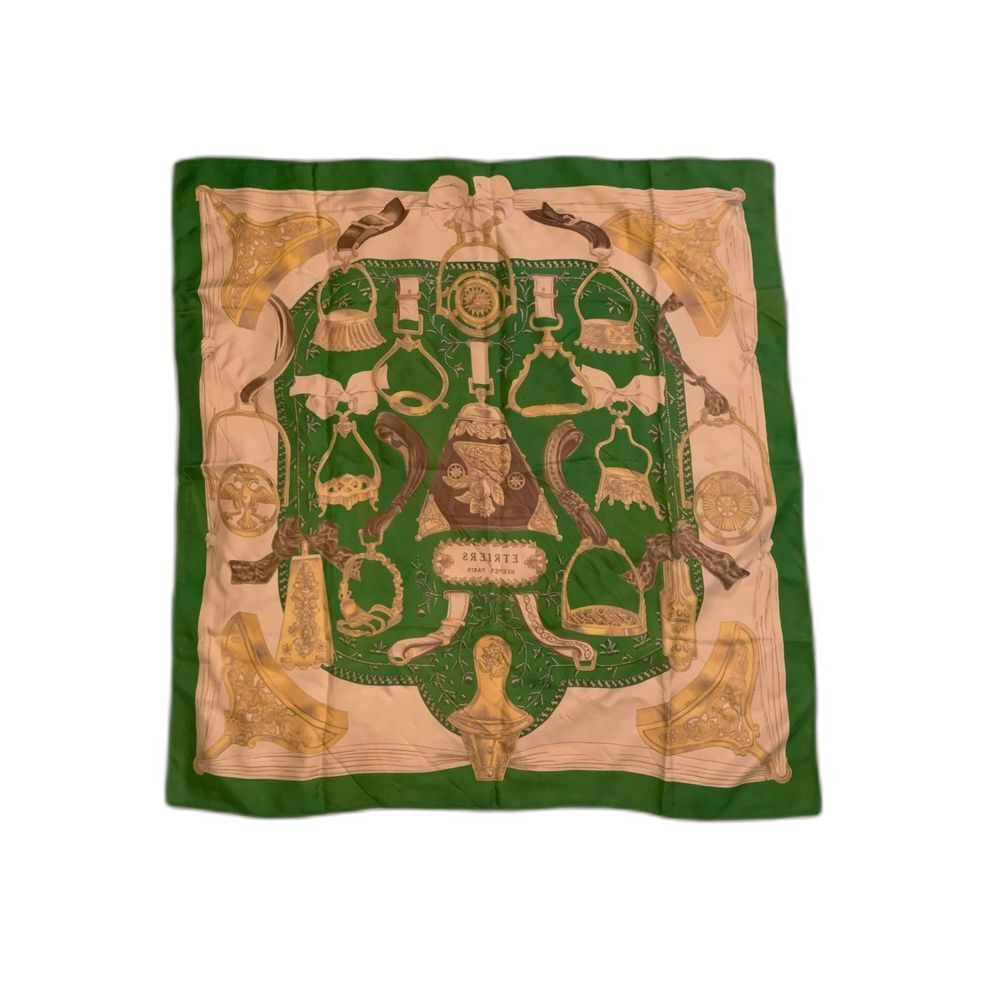 Vintage Hermes Silk Scarf 34" x 35"